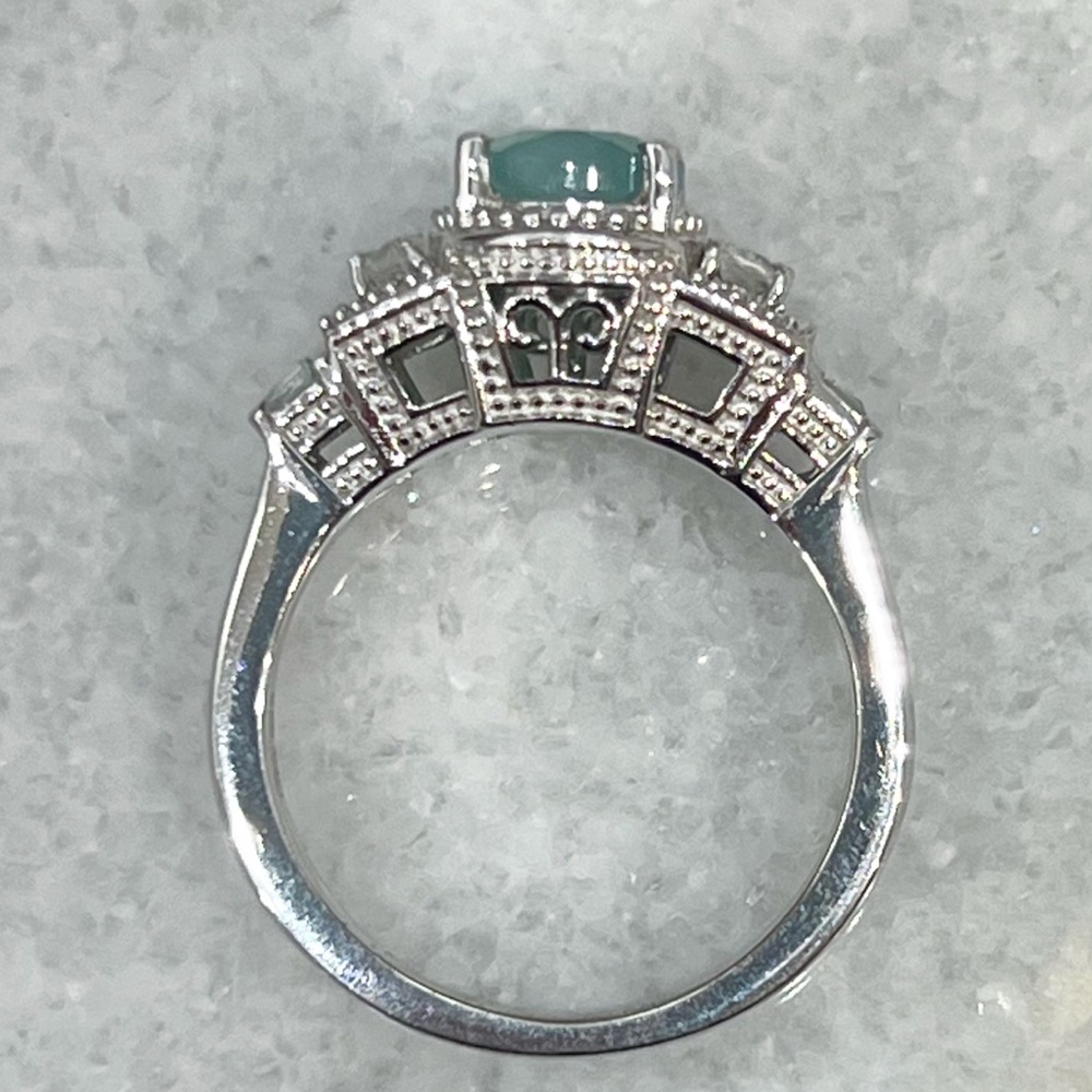 Grandidierite Sterling Silver Majesty Ring  Sz 8 - Picture 10 of 10